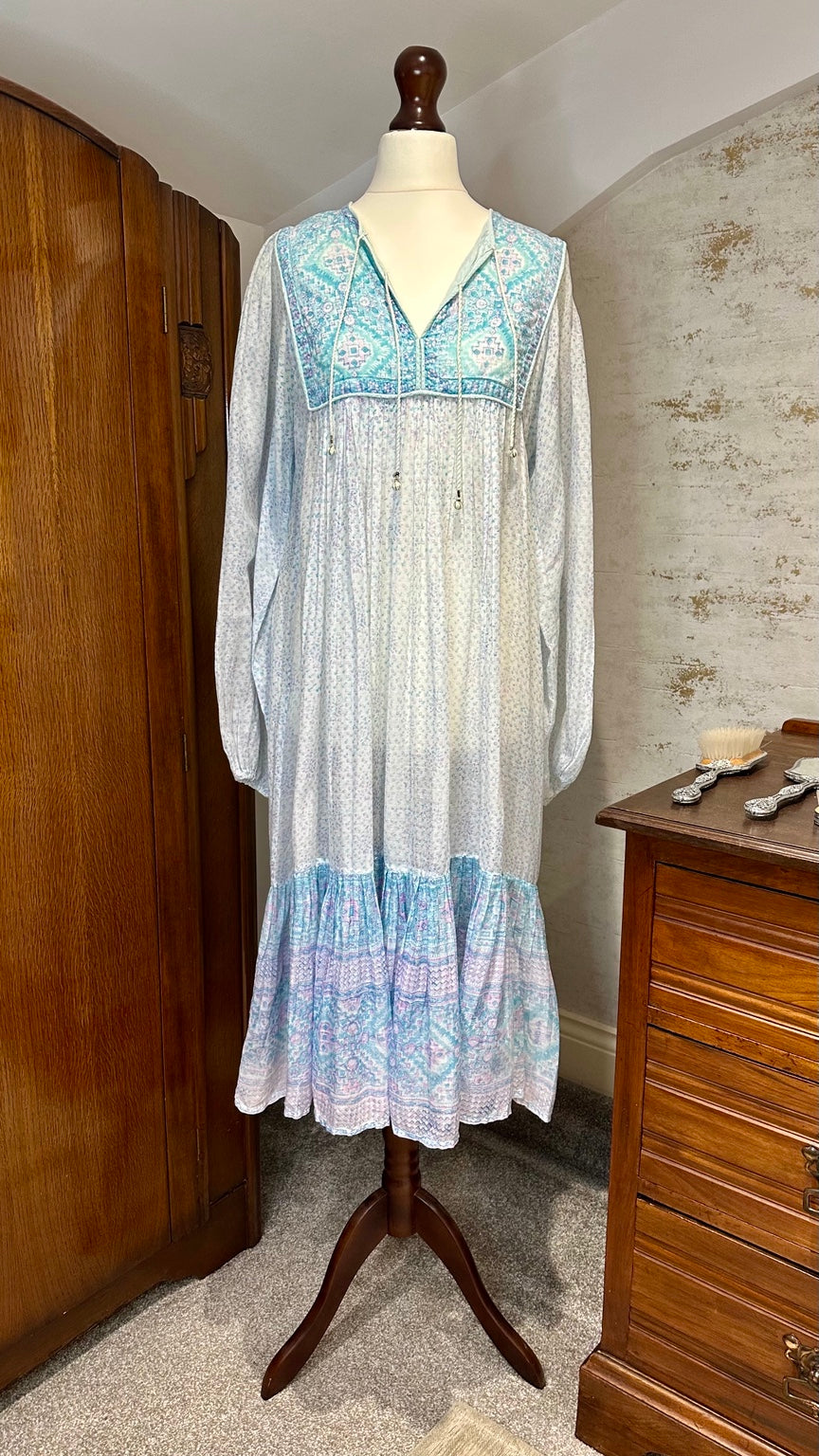 A30 vintage garment front view on mannequin