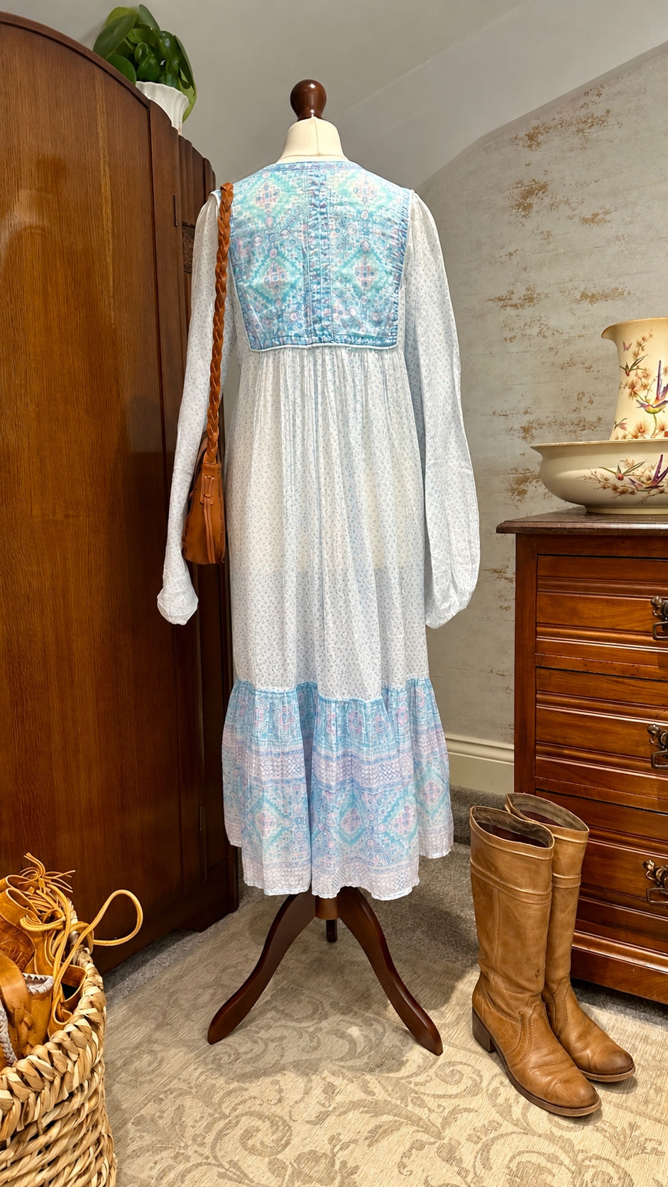 A30 PHOOL dress — Full back view; storage creases softened