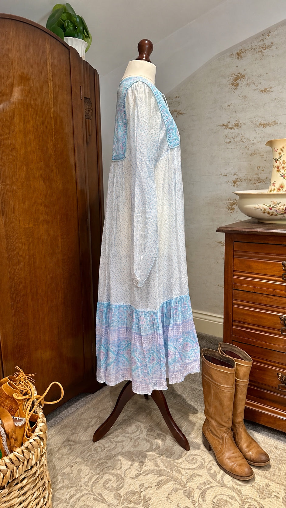 A30 PHOOL dress — Side view; storage creases softened