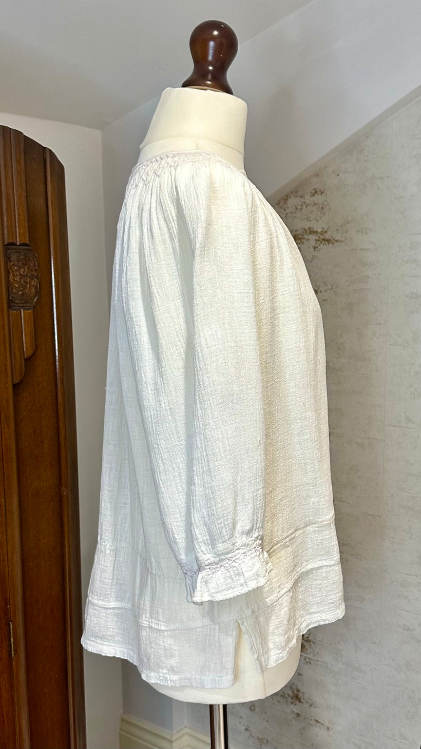 A36 original garment photograph — fabric, construction or side detail