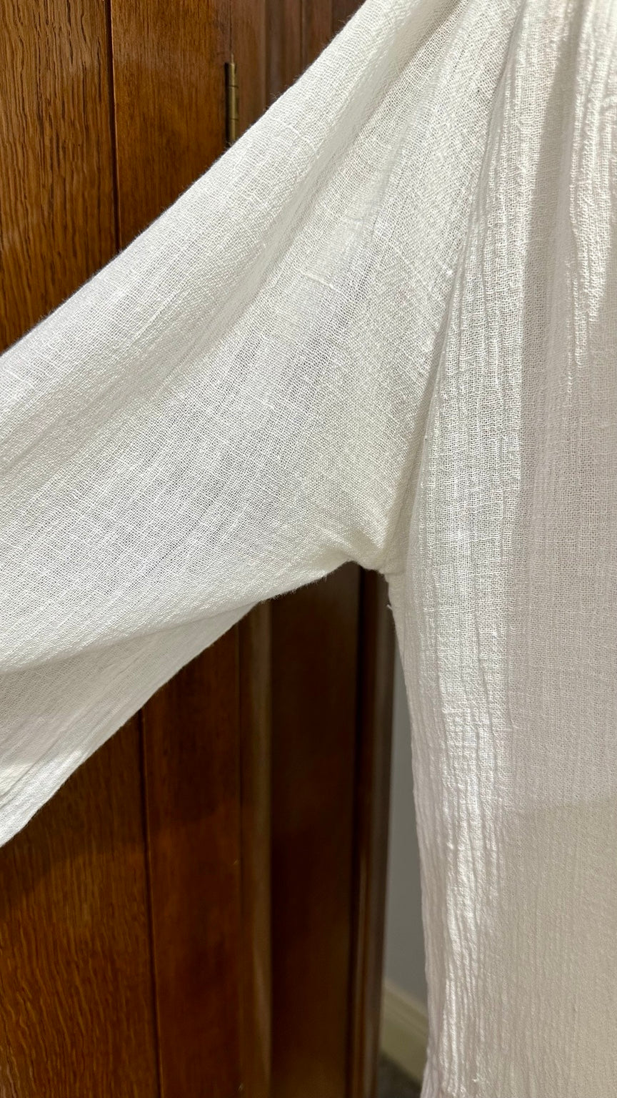 A36 original garment photograph — fabric, construction or side detail