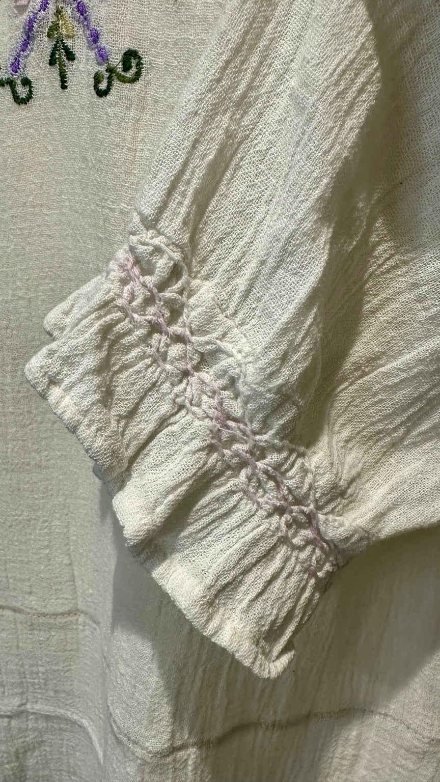 A36 original garment photograph — fabric, construction or side detail