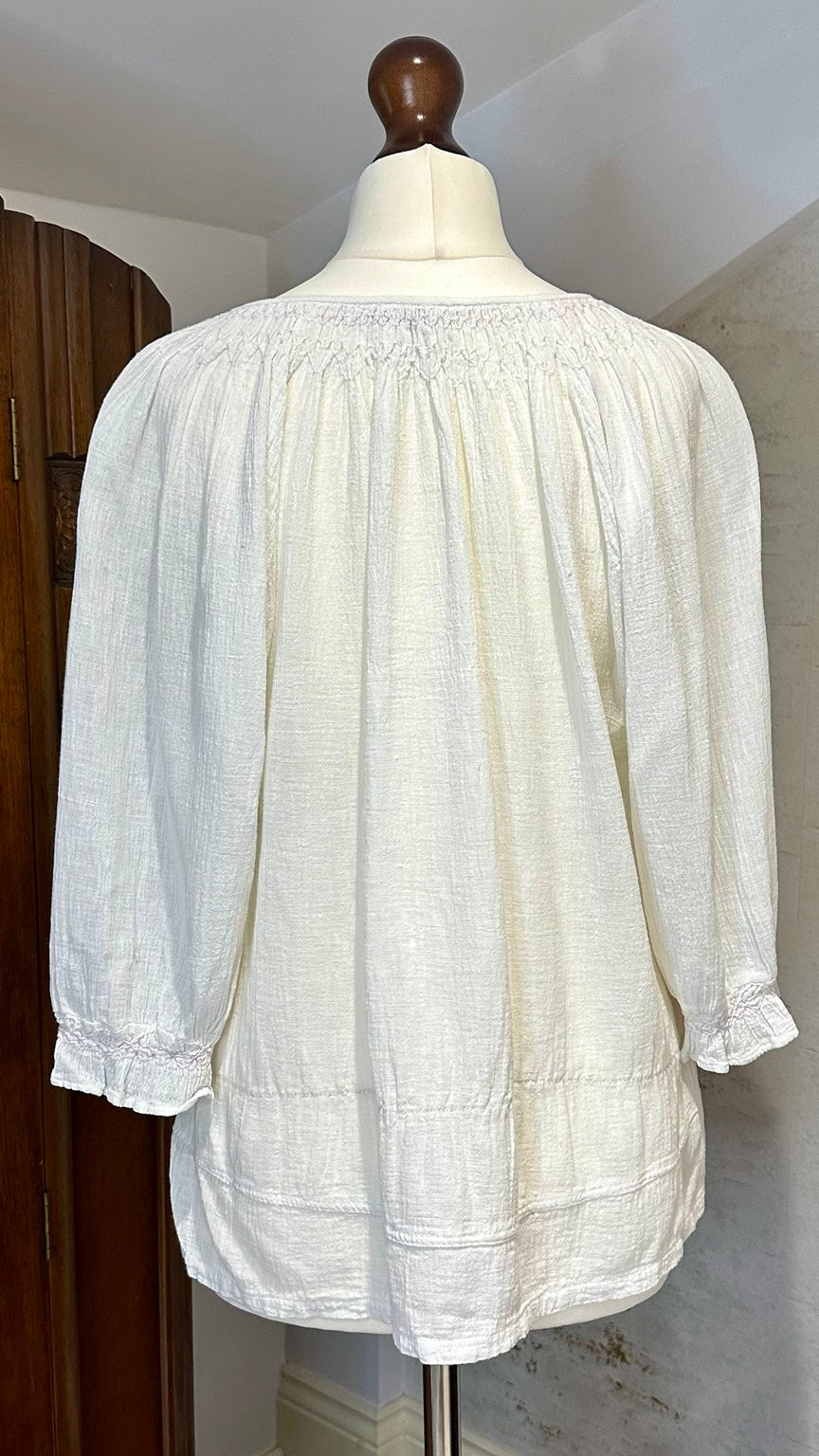 A36 vintage garment back view on mannequin