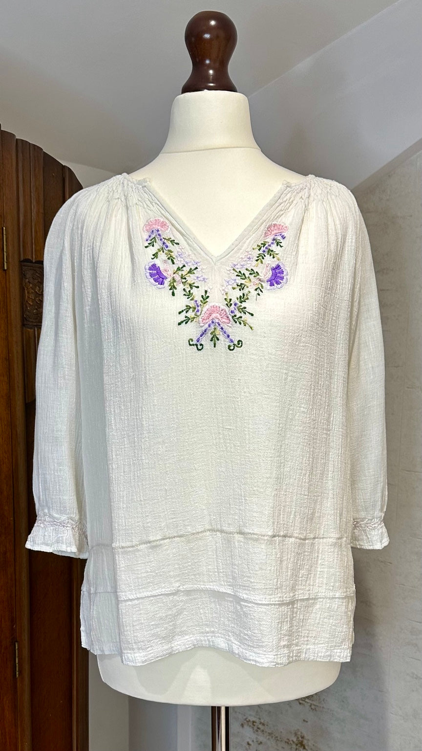 A36 vintage garment front view on mannequin