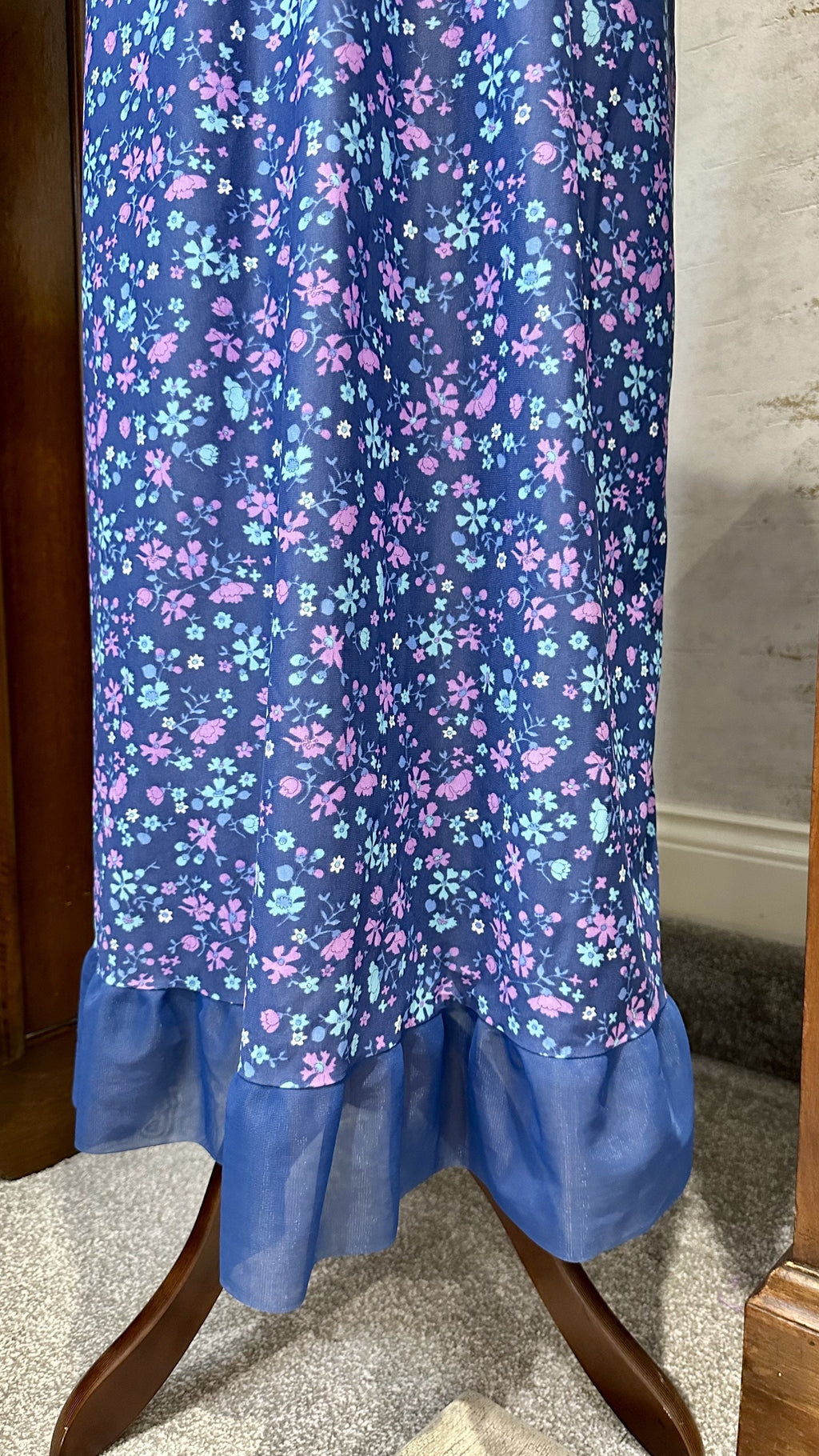 Late 1960s–Early 1970s Sheer Floral Maxi Dress — IMG_3739.jpeg