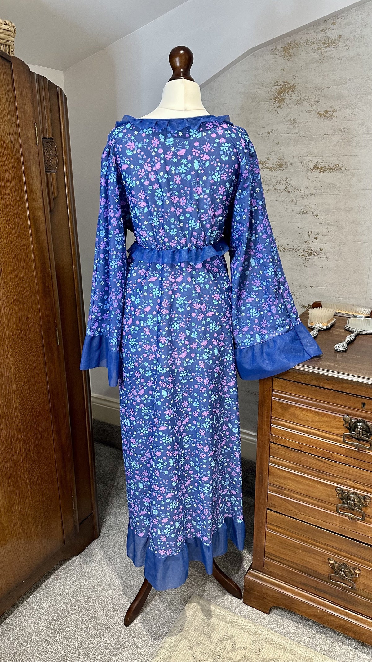 Late 1960s–Early 1970s Sheer Floral Maxi Dress — IMG_3742.jpeg