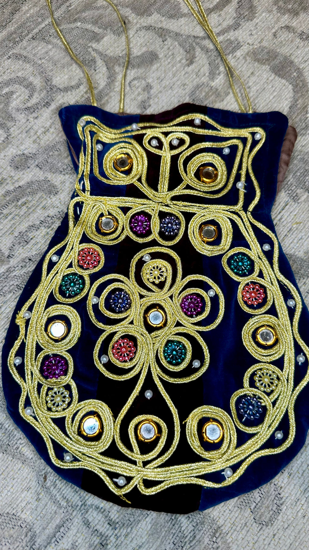 1960s–70s Afghan Mirrorwork Shoulder Bag