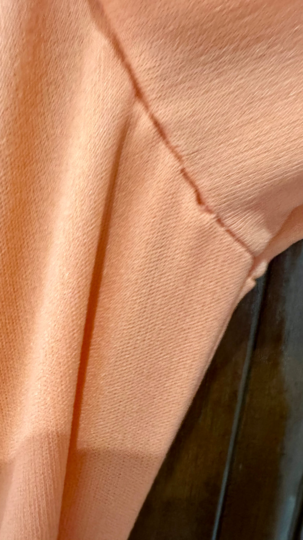 1970s Trolley Car Coral Maxi Dress with Pearl Buttons