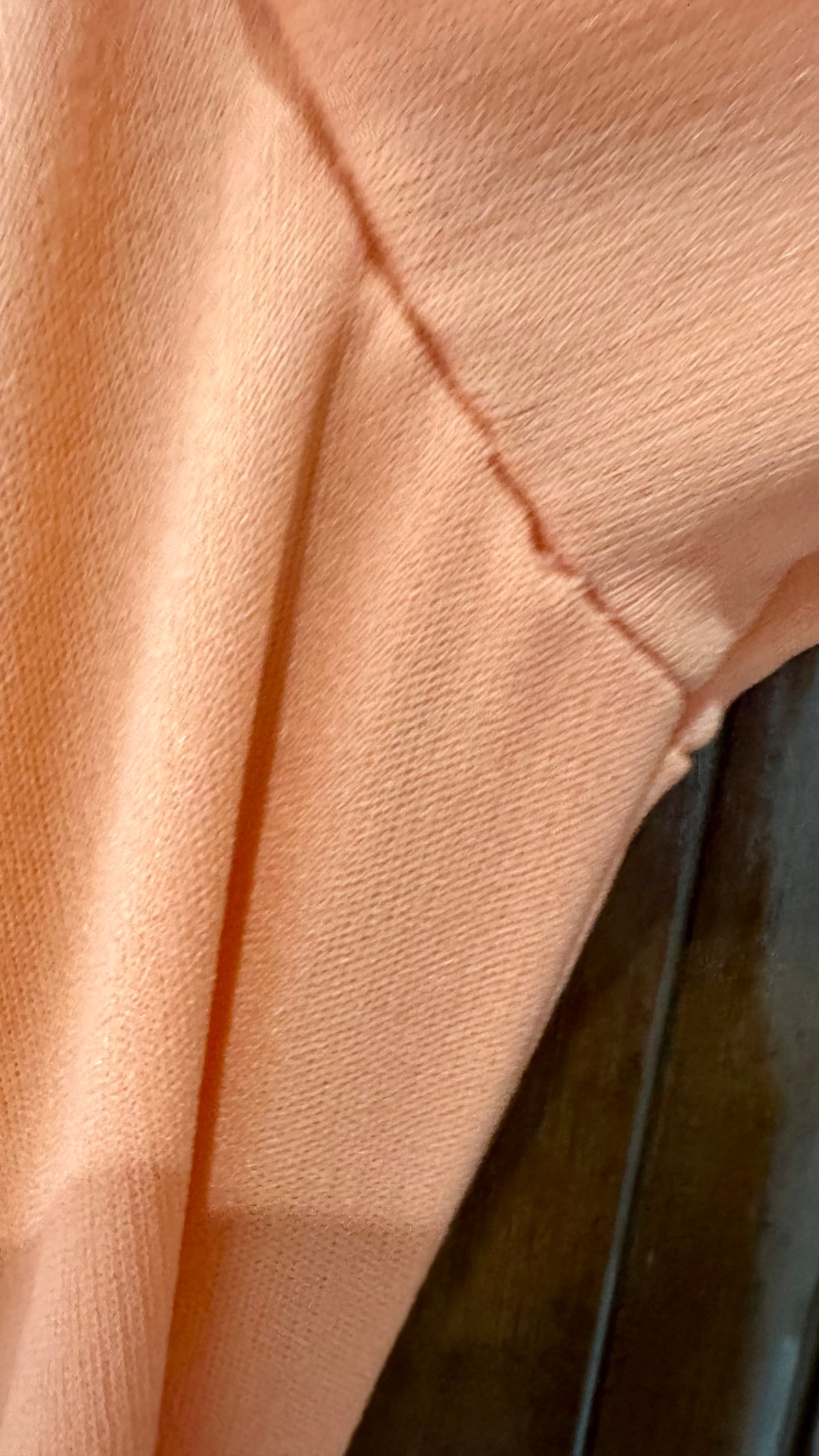 1970s Trolley Car Coral Maxi Dress with Pearl Buttons